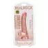 RealRock - dildo z przyssawką - realistyczny - 15,5 cm - kolor naturalny