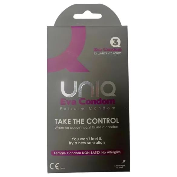 Uniq Eva - prezerwatywy damskie bez lateksu 3 sztuki