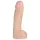 Doc Johnson Vac-U-Lock Hung 12 - realistyczny dildo z jądrami - silikon - beżowy