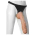 Doc Johnson Vac-U-Lock Hung 12 - realistyczny dildo z jądrami - silikon - beżowy