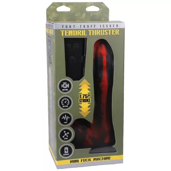 Doc Johnson Mini F-Machine Tendril - wibrator z funkcją pchającą - bezprzewodowy