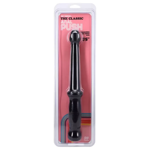 Doc Johnson - dildo analne z uchwytem - czarny