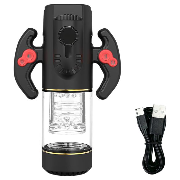 AlvUp - masturbator automatyczny obrotowy - czarny