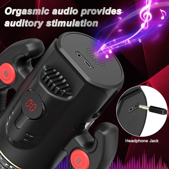 AlvUp - masturbator automatyczny obrotowy - czarny