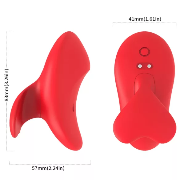 Bestoy - wibrator na palec ładowany USB - czerwony