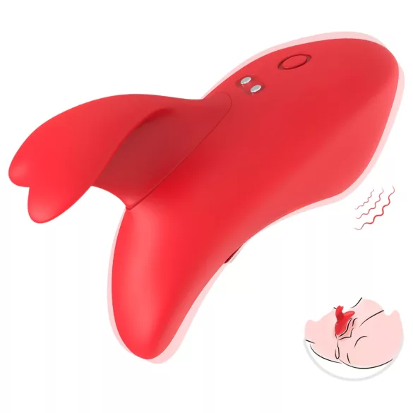 Bestoy - wibrator na palec ładowany USB - czerwony