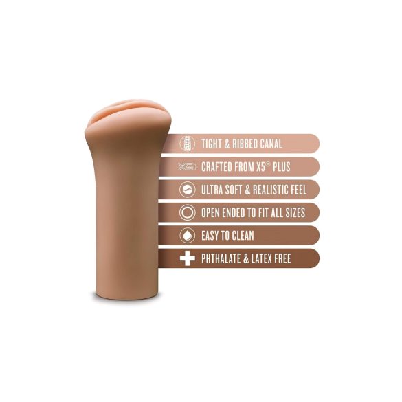 Enlust Molly - masturbator realistyczny ze zdjęciami AI - ciemny odcień natualny