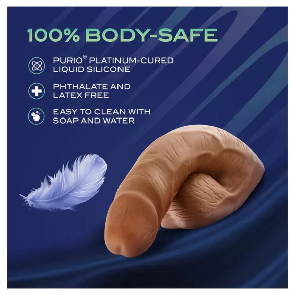 Blush UrSelf Affirm - realistyczny sztuczny penis (brązowy) - 13 cm