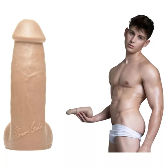 Fleshjack Reno Gold - realistyczny dildo - skóra naturalna - beżowy