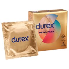 Durex Real Feel - prezerwatywy bez lateksu - 3 sztuki