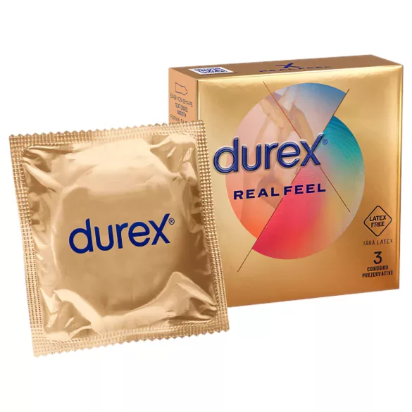Durex Real Feel - prezerwatywy bezlateksowe (3 sztuki)