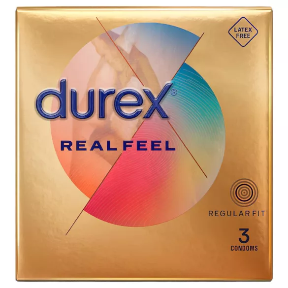 Durex Real Feel - prezerwatywy bezlateksowe (3 sztuki)