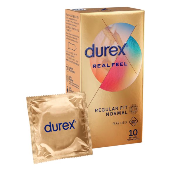 Durex Real Feel - prezerwatywy bez lateksu - 10 sztuk
