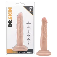   Dr. Skin 5 - dildo z przyssawką - realistyczny - beżowy 14,5 cm