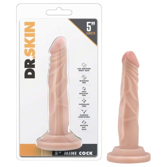 Dr. Skin 5 - dildo z przyssawką - realistyczny - beżowy 14,5 cm