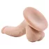 Dr. Skin - realistyczny dildo z jądrami i przyssawką - silikon, cielisty, 12 cm