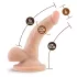 Dr. Skin - realistyczny dildo z jądrami i przyssawką - silikon, cielisty, 12 cm