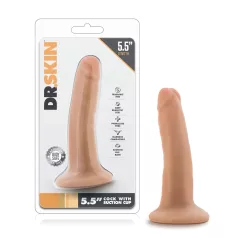   Dr. Skin - realistyczny dildo z przyssawką - naturalny 14 cm