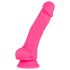 Blush Neo - dildo z przyssawką - 19 cm - różowy