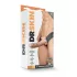 Dr. Skin - dildo z paskiem z wkładką pustą - 15 cm - kolor naturalny
