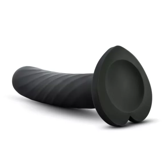 Temptasia Twist Small - czarny, skręcony dildo z przyssawką