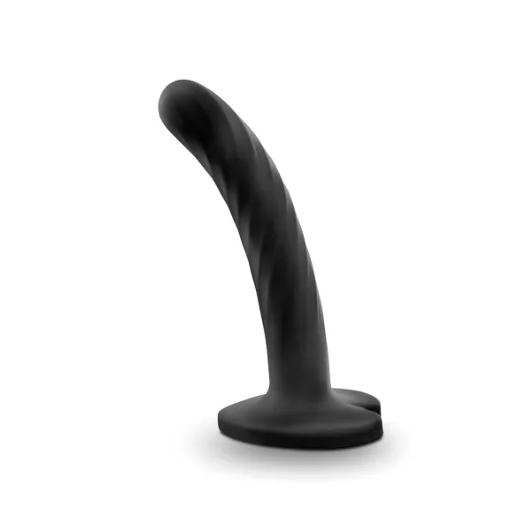 Temptasia Twist Small - czarny, skręcony dildo z przyssawką