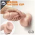 blush Dr. Skin Glide realistyczny dildo - 21,5 cm, z jądrami