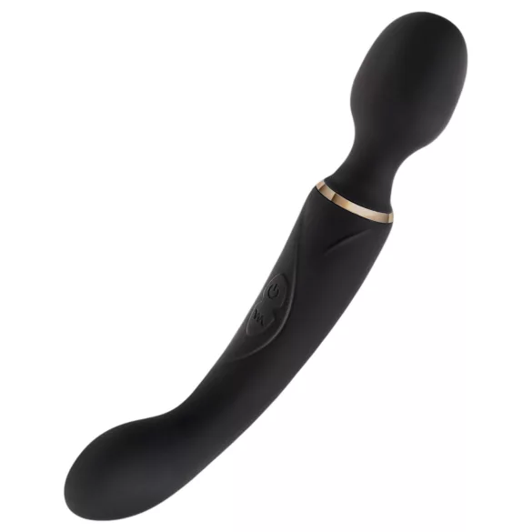 Blush Lush - wibrator 2 w 1 typu różdżka i punktu G (czarny)