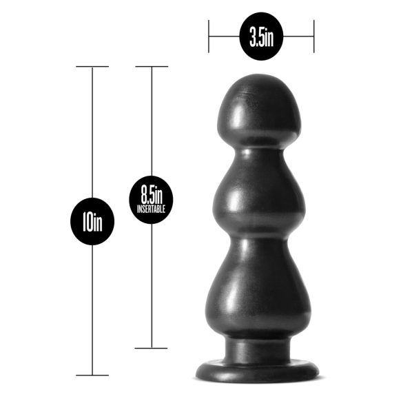 Blush Jet - dildo z przyssawką - perełkowy - czarny