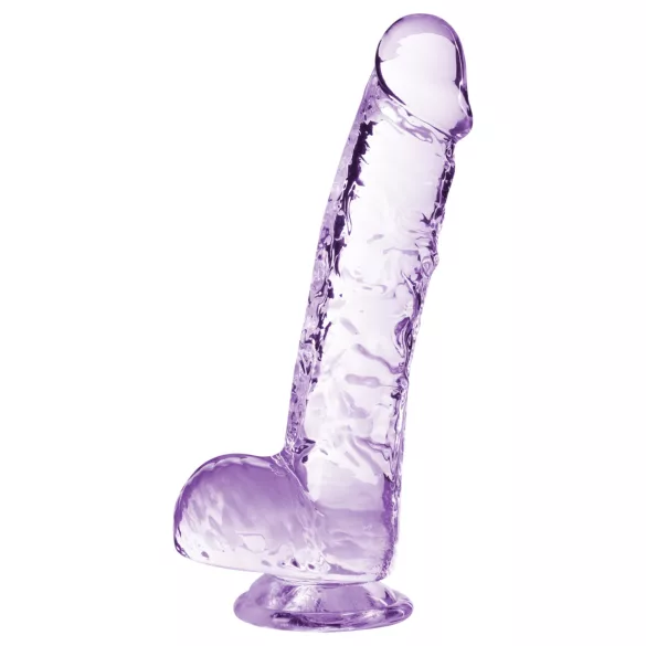 Blush Naturally Yours - kryształowy dildo (fioletowy)