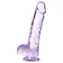 Blush Naturally Yours - kryształowy dildo (fioletowy)