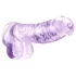 Blush Naturally Yours - kryształowy dildo (fioletowy)