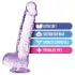 Blush Naturally Yours - kryształowy dildo (fioletowy)
