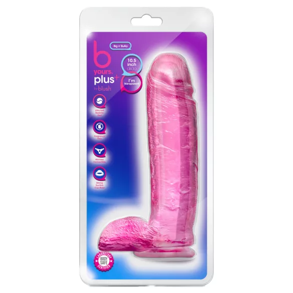 Blush B Yours Plus - realistyczny dildo (różowy)