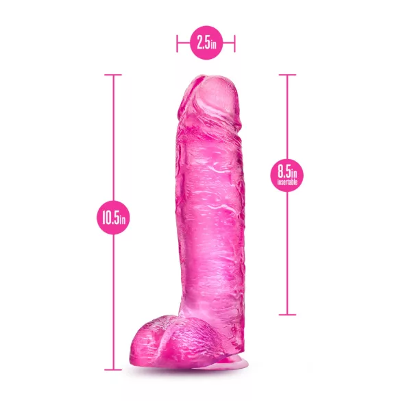 Blush B Yours Plus - realistyczny dildo (różowy)