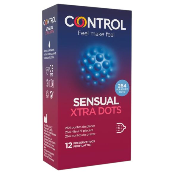 Control - extra kropkowane prezerwatywy (12 szt.)