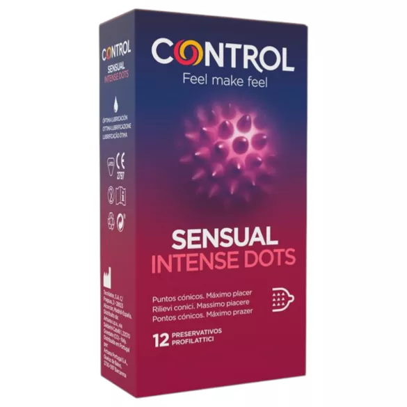 Control - prezerwatywy z wypustkami - 12 sztuk