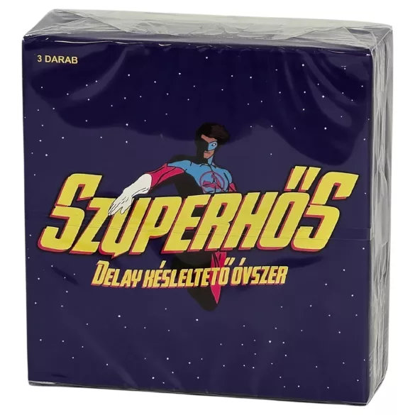 Superbohater - prezerwatywa o działaniu opóźniającym (3 szt.)