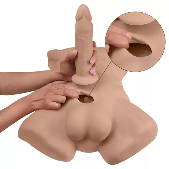 Silexd Apollo - masturbator męski - tors - ciemny odcień skóry