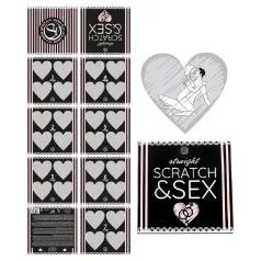   Secret Play Scratch & Sex Straight - zdrapkowa gra z pozycjami seksualnymi dla par (w 5 językach)