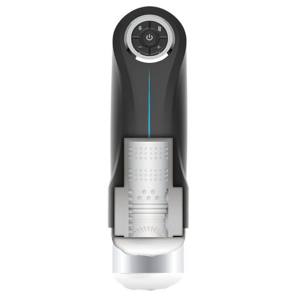 JamyJob - masturbator męski z ruchem góra-dół i wibracjami - czarny