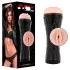 JamyJob - realistyczna sztuczna wagina w etui - czarna cielista