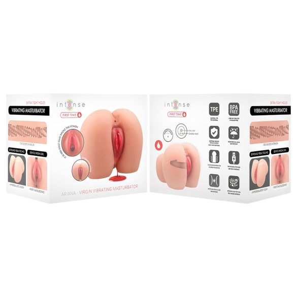 Intense First Time Ariana - masturbator realistyczny wibrujący - skóra naturalna