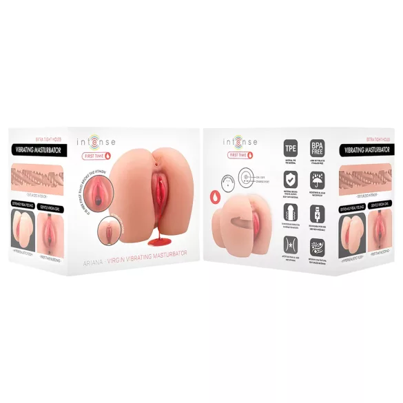 First Time Ariana - realistyczny, wibrujący masturbator w kształcie dziewicy (naturalny)