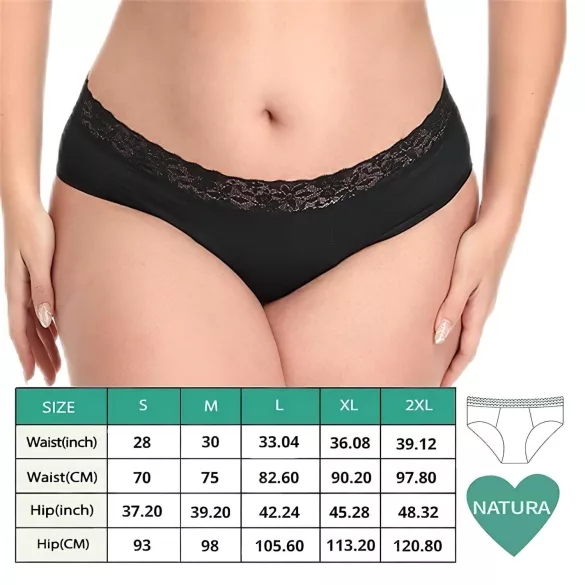 Adalet Natura Super - majtki menstruacyjne - czarne