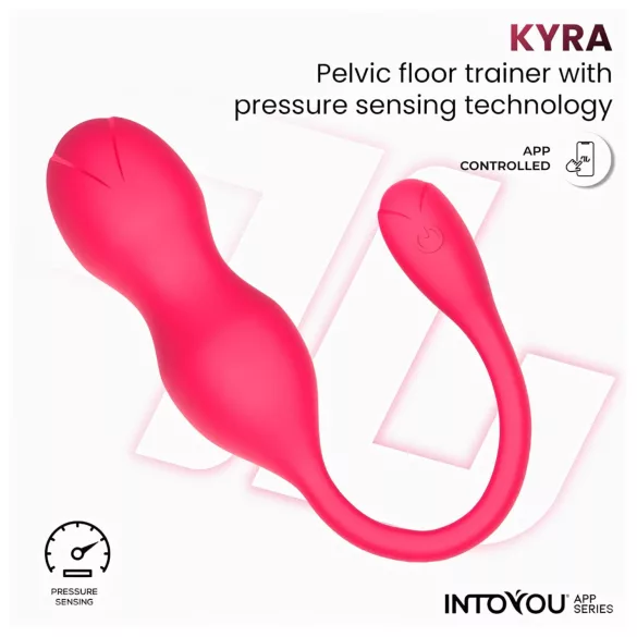 INTOYOU Kyra Pelvic - wibrująca kulka gejszy sterowana aplikacją (różowa)