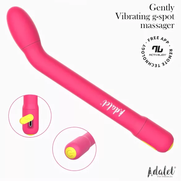 Adalet Gently - Wibrator do punktu G i prostaty sterowany aplikacją (różowy)