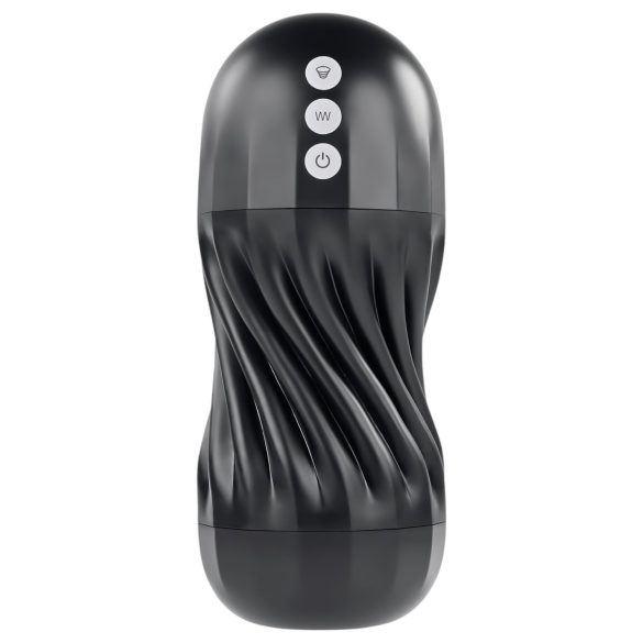 Playboy Solo Stroker - akumulatorowy masturbator z ssaniem (czarny)