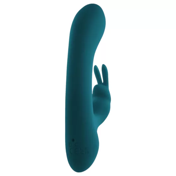 Playboy Rabbit - akumulatorowy, wodoodporny wibrator łechtaczkowy (turkusowy)