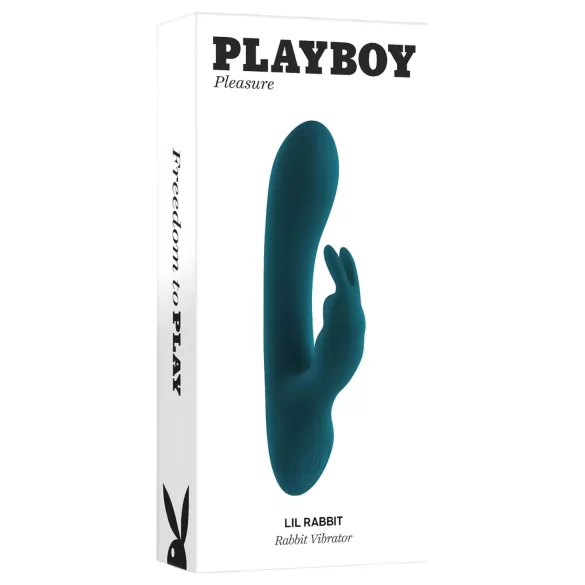 Playboy Rabbit - akumulatorowy, wodoodporny wibrator łechtaczkowy (turkusowy)